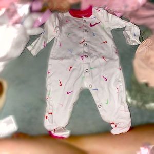 Nike baby girl footies